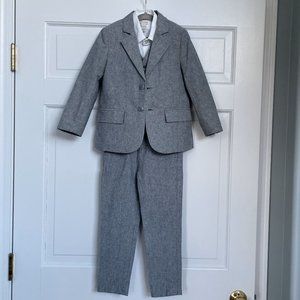 Boys Gray 4-Piece Suit (Size 5)